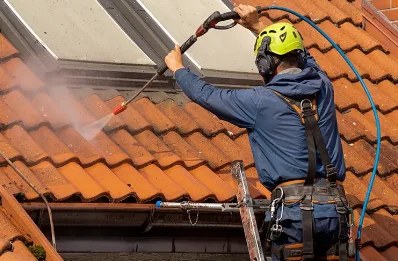 Démoussage et hydrofuge de toiture à Auzers